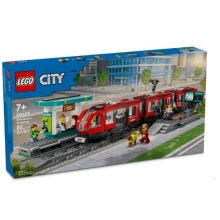 LEGO City 60423 Tramvaj a zastávka v centru města