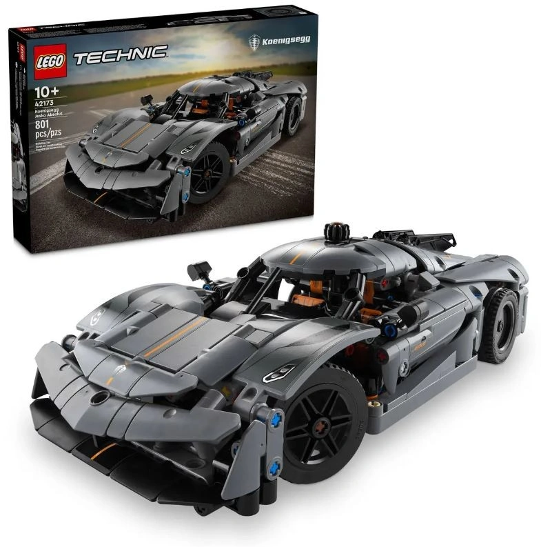 LEGO Technic 42173 Šedé hyperauto Koenigsegg Jesko Absolut