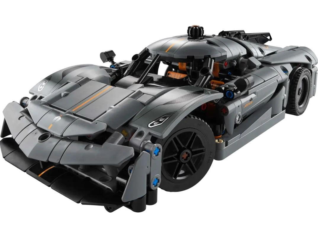 LEGO Technic 42173 Šedé hyperauto Koenigsegg Jesko Absolut