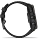 Garmin fenix 7X Pro Glass Solar - Gray / Black Silicone Band