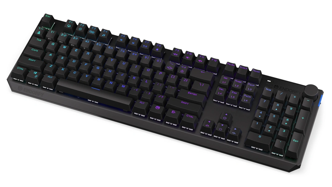 ENDORFY Thock TKL Wireless Brown, US layout, ARGB (EY5A078), černá