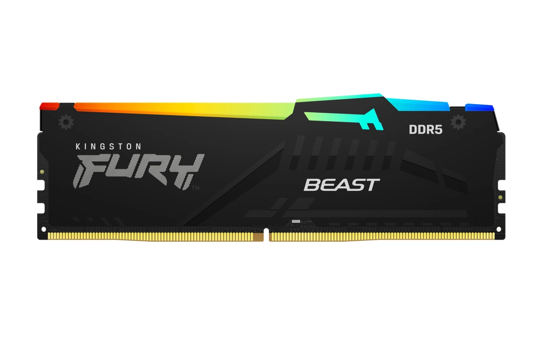 DIMM Kingston FURY Beast Black RGB EXPO 64 GB (2× 32 GB) (KF560C30BBEA2-64), černá