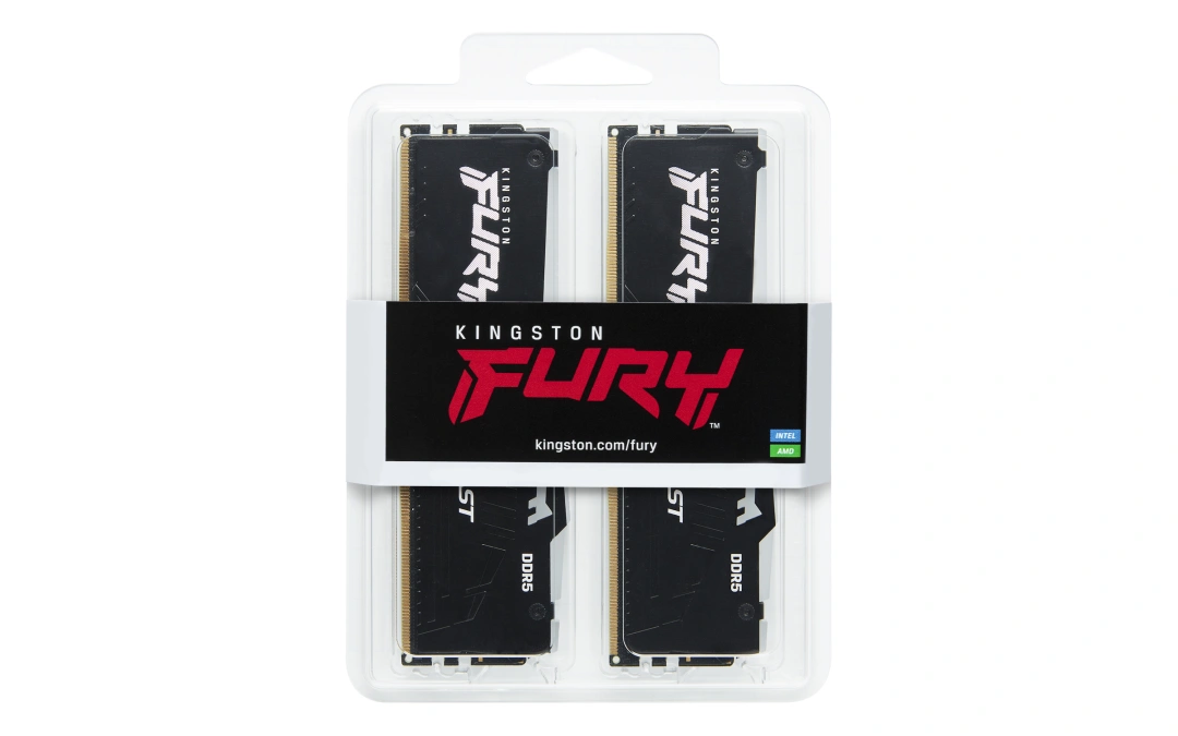 DIMM Kingston FURY Beast Black RGB EXPO 64 GB (2× 32 GB) (KF560C30BBEA2-64), černá