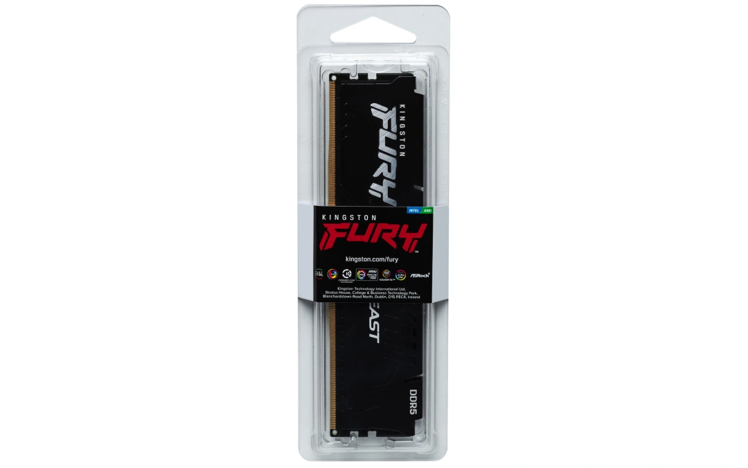 DIMM Kingston FURY Beast Black EXPO 8 GB (1× 8 GB) (KF560C30BBE-8), černá