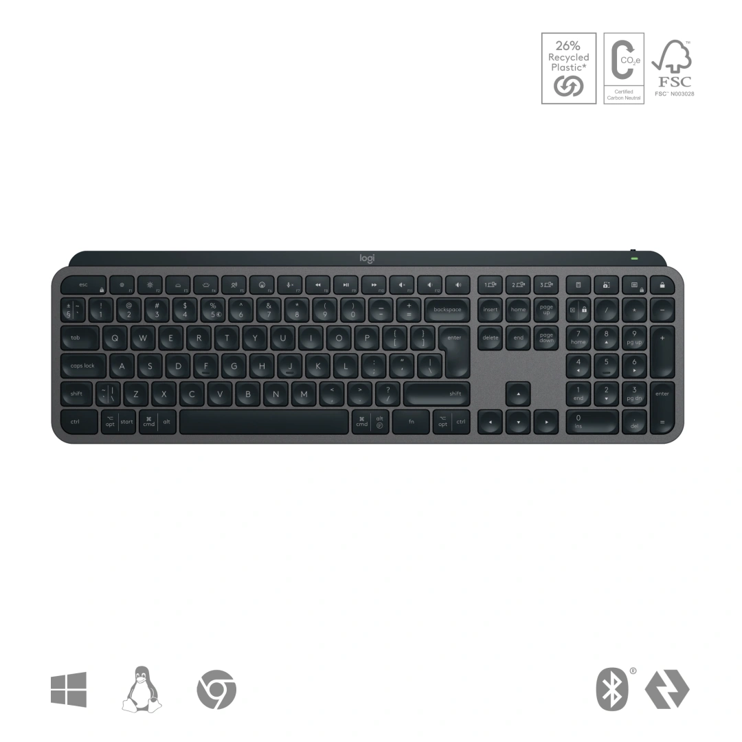 Logitech MX Keys S, US layout, grafitová