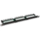 SOLARIX SX24HD-5E-UTP-BK 19 Patch Panel UTP CAT5E 24xRJ45 cable mang. black with 0.5 U