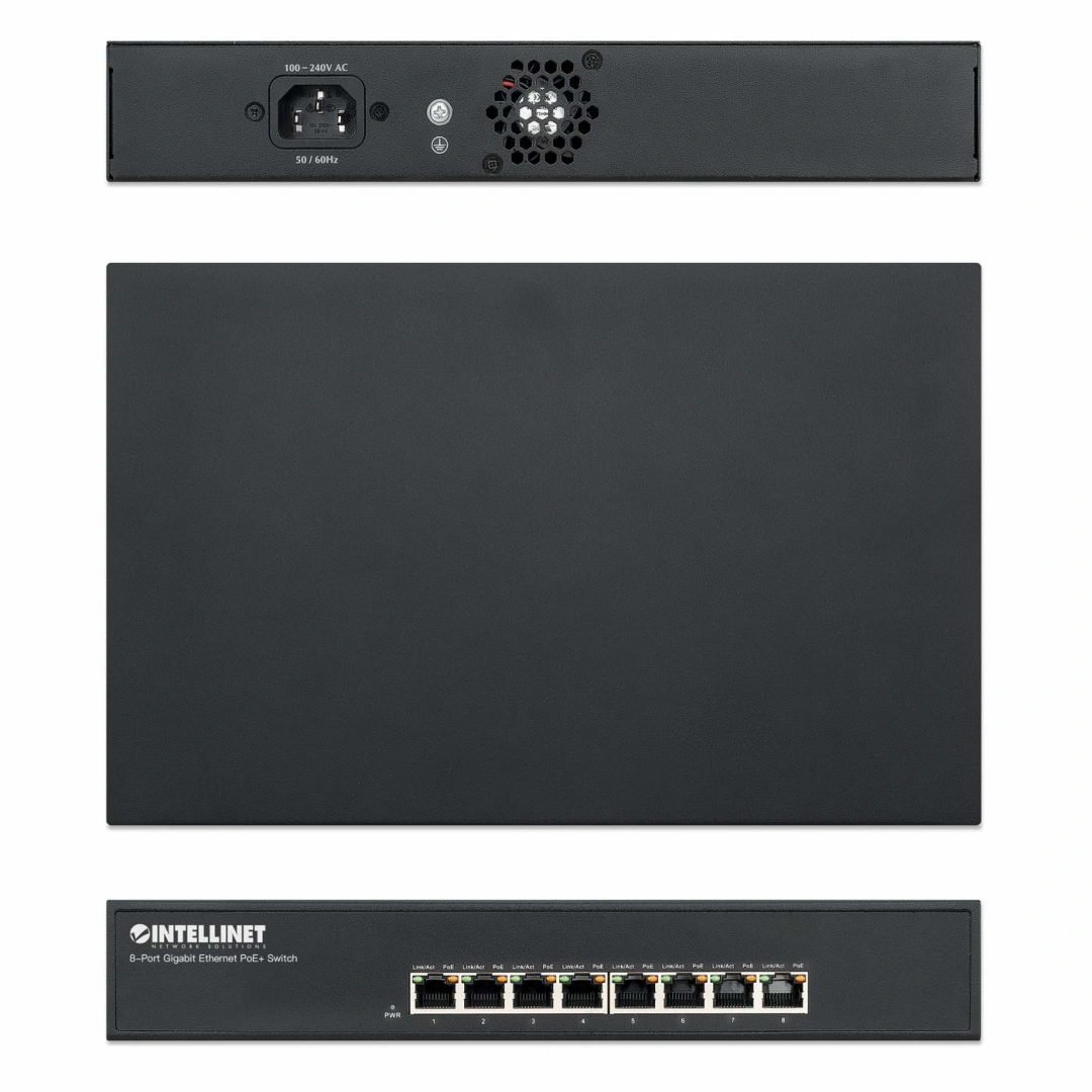 Intellinet Switch Giga 8Port 8Poe Ataf