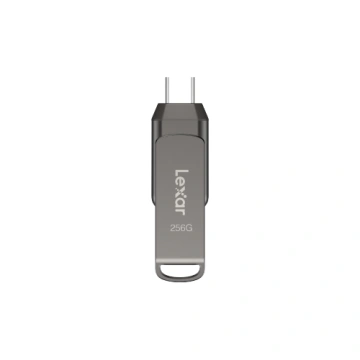 Flash USB Lexar JumpDrive D400 Dual, 256 GB, šedá