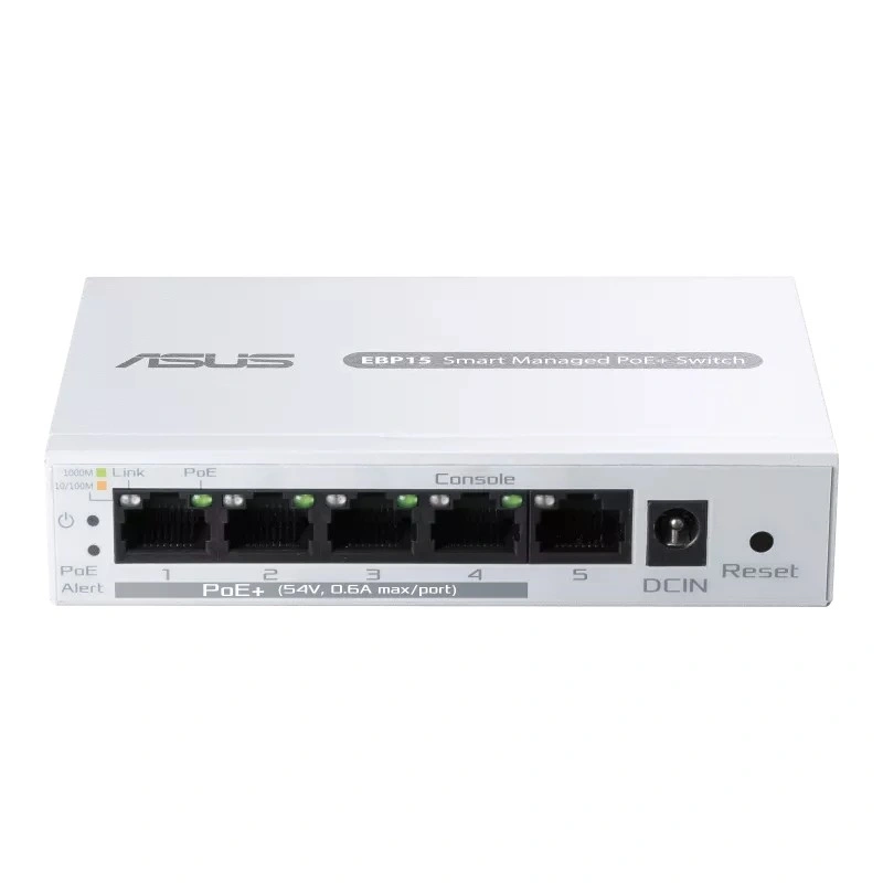 Asus ExpertWiFi EBP15, PoE+ PoE, 5 port, bílá