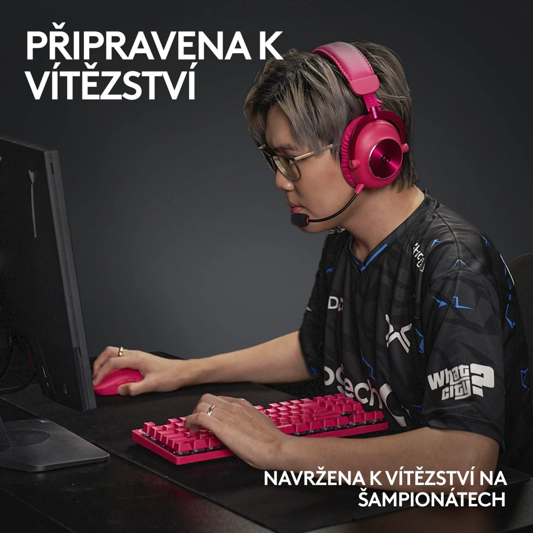 Logitech G Pro X Superlight 2, růžová