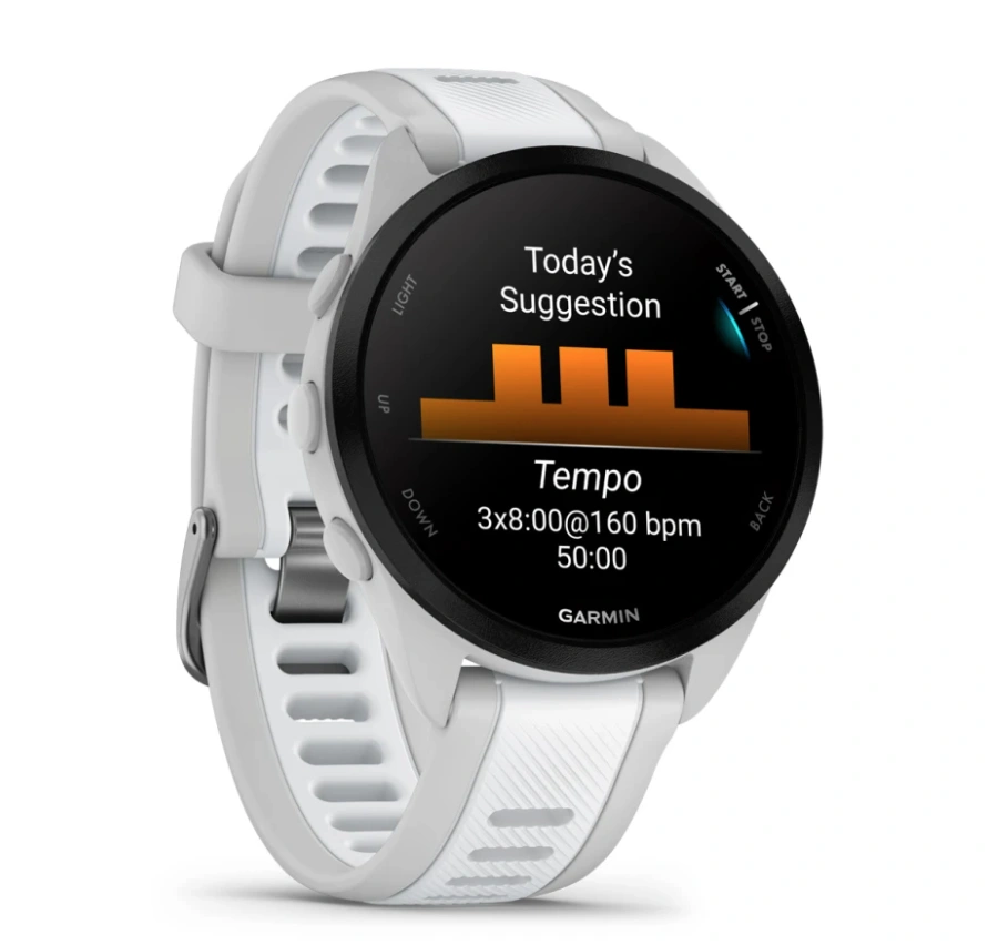 Garmin Forerunner 165, Mist Grey/Whitestone