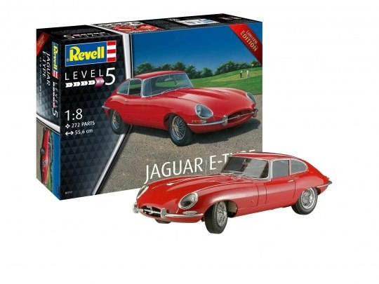 Revell Jaguar E-Type, Plastic ModelKit auto 07717, 1/8