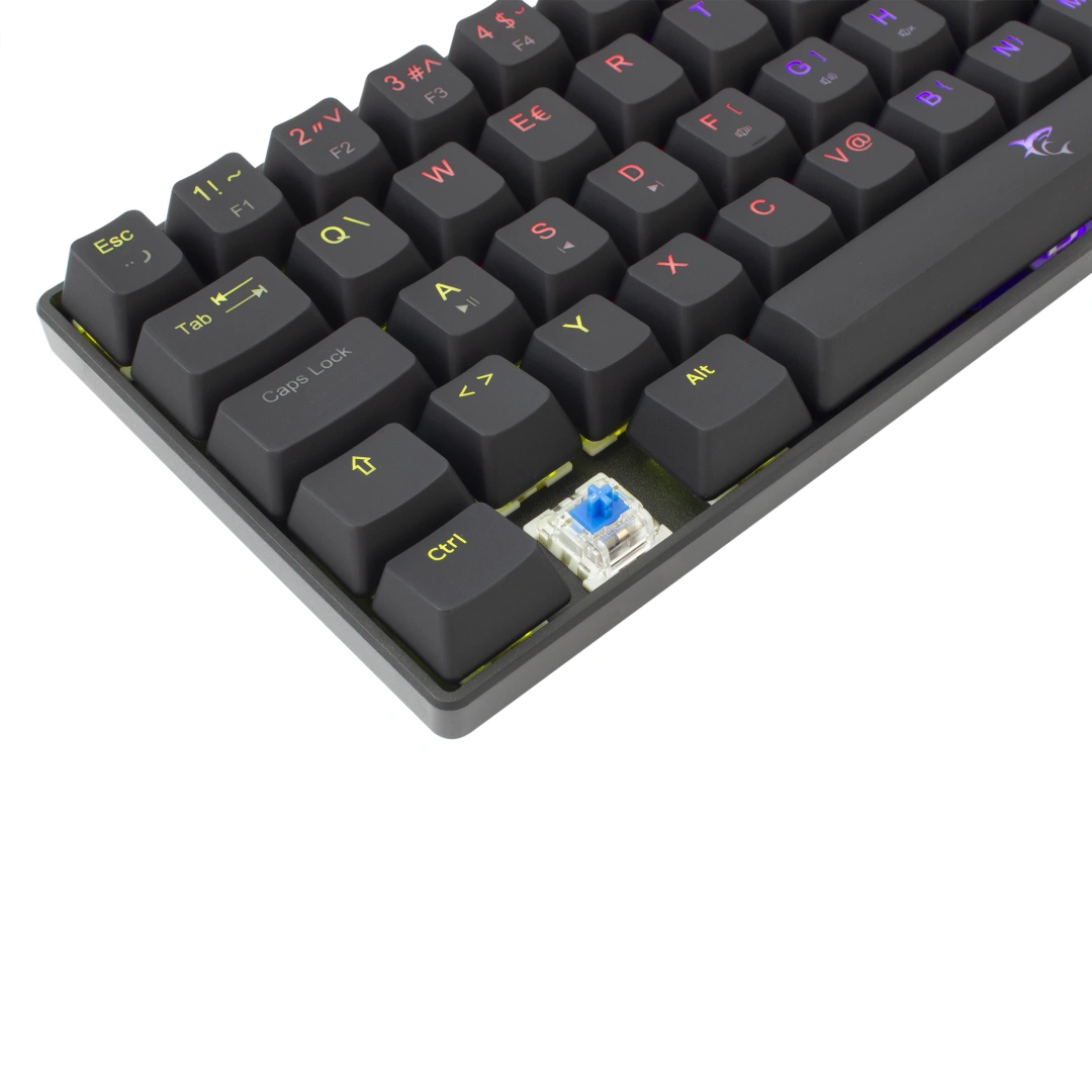 White Shark SHINOBI, US layout, Blue Switch, černá