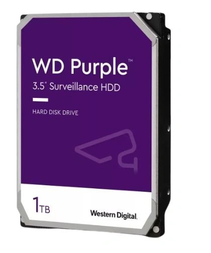 WD Purple Surveillance Hard Drive, 1 TB