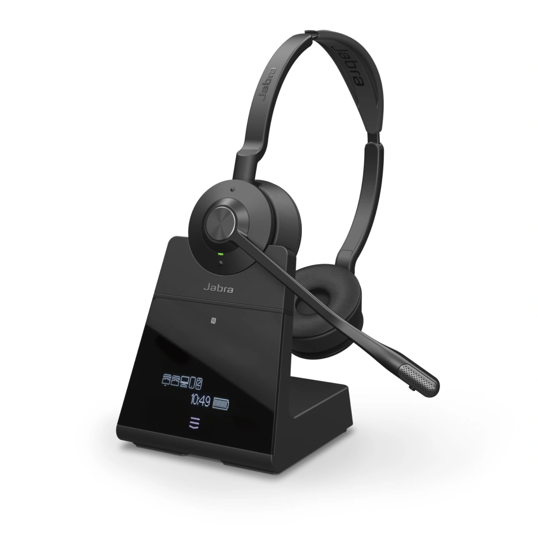 Jabra Engage 75/Stereo/DECT/Bezdrát/MS/Stand/Černá