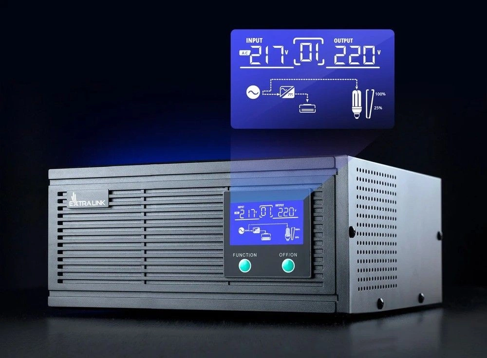 Extralink Napájecí měnič Extralink Piorun 3000VA/2100W čistá sinusovka, napětí baterie 24VDC