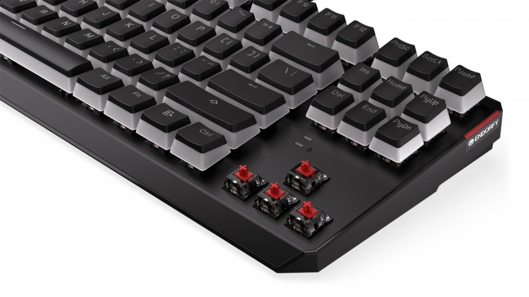 ENDORFY Thock TKL Pudding Kailh Red, RGB podsvícení, US layout (EY5A006), černá