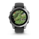 Garmin fenix E 47 mm, Stainless Steel / Graphite Silicone Band