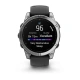 Garmin fenix E 47 mm, Stainless Steel / Graphite Silicone Band