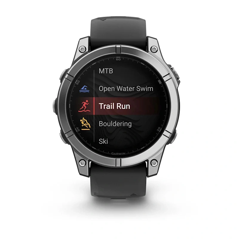 Garmin fenix E 47 mm, Stainless Steel / Graphite Silicone Band