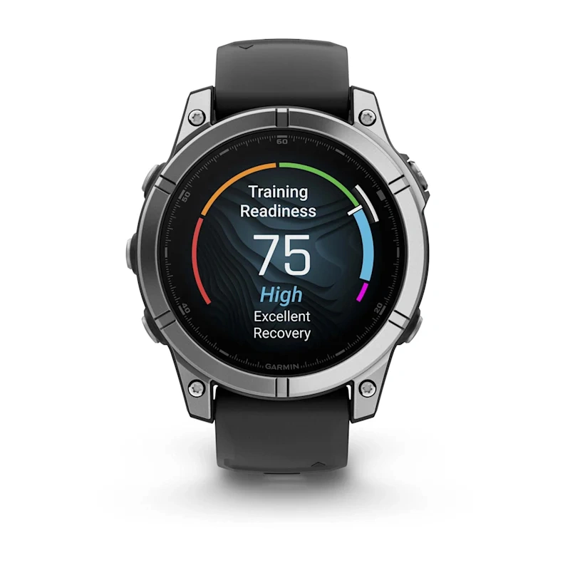 Garmin fenix E 47 mm, Stainless Steel / Graphite Silicone Band