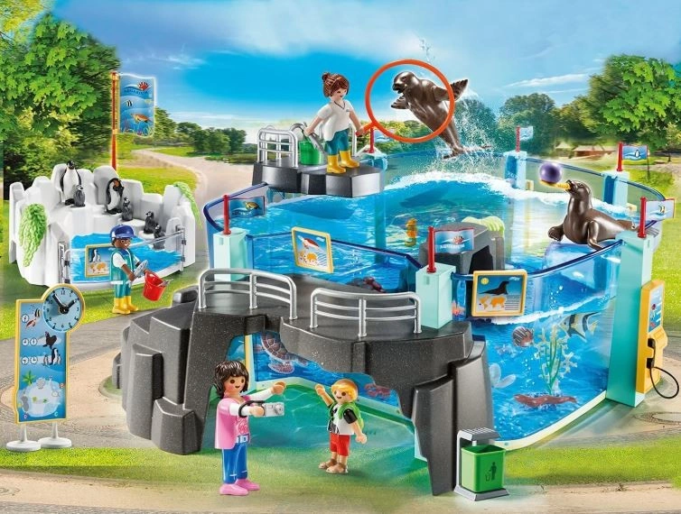 Playmobil mega set 70537 tučňácké akvárium s bazénem