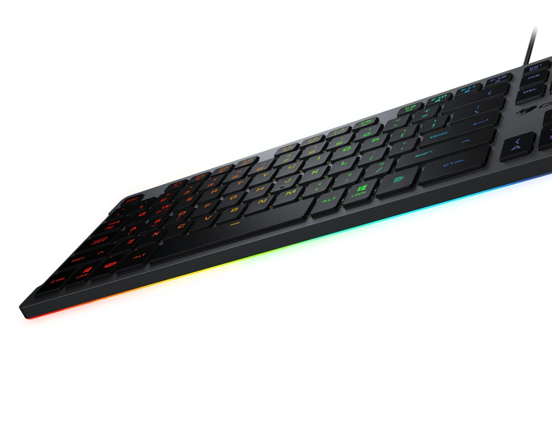 COUGAR herní klávesnice VANTAR S RGB Black, Ultra Slim Thickness, Anti-Ghosting