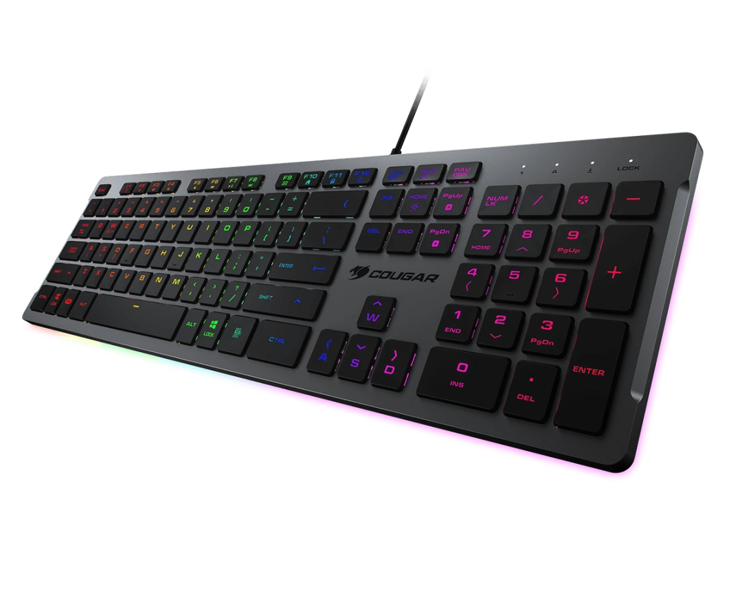 COUGAR herní klávesnice VANTAR S RGB Black, Ultra Slim Thickness, Anti-Ghosting