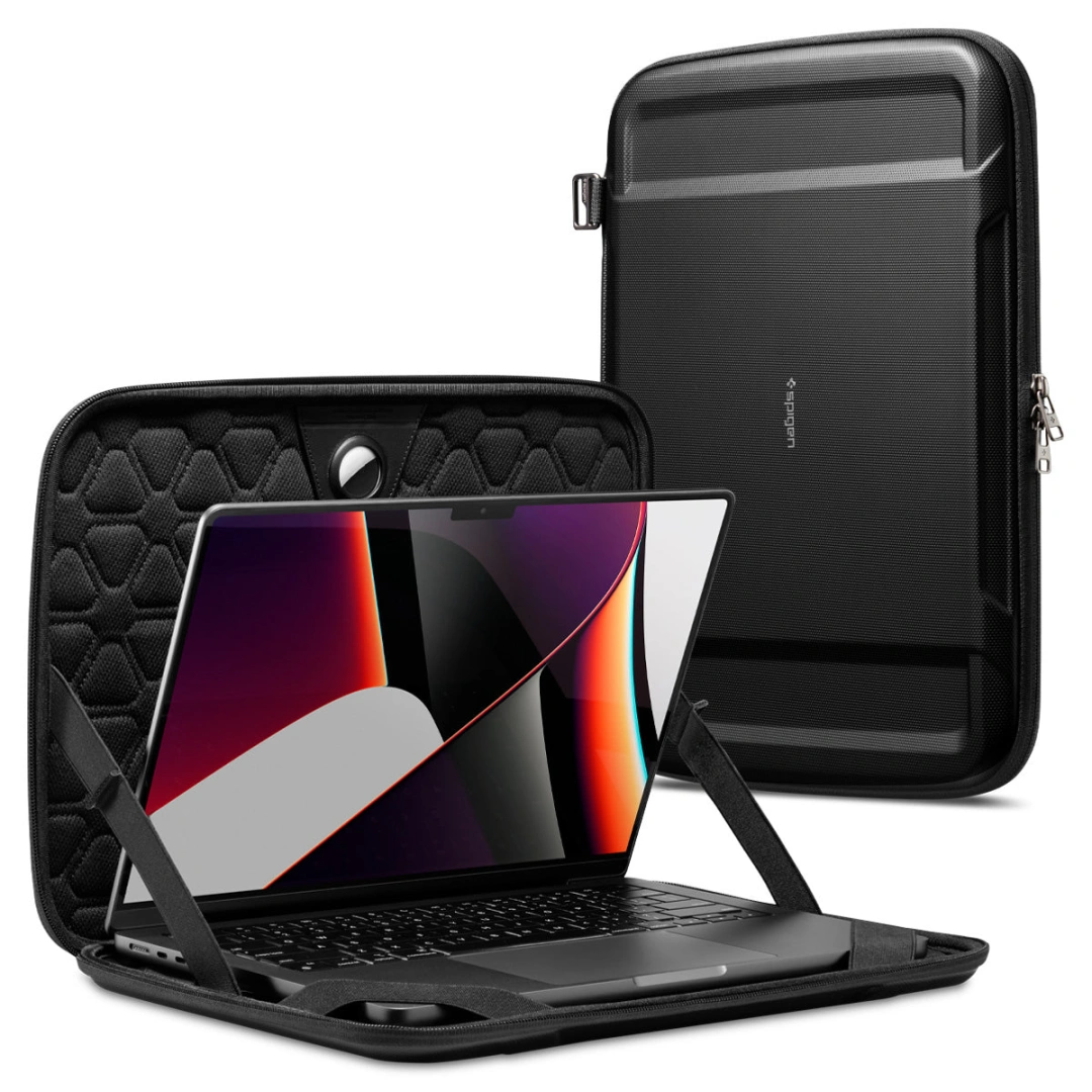 Spigen Rugged Armor Pro, black, MacBook Pro 16" M2 2023/M1 2021