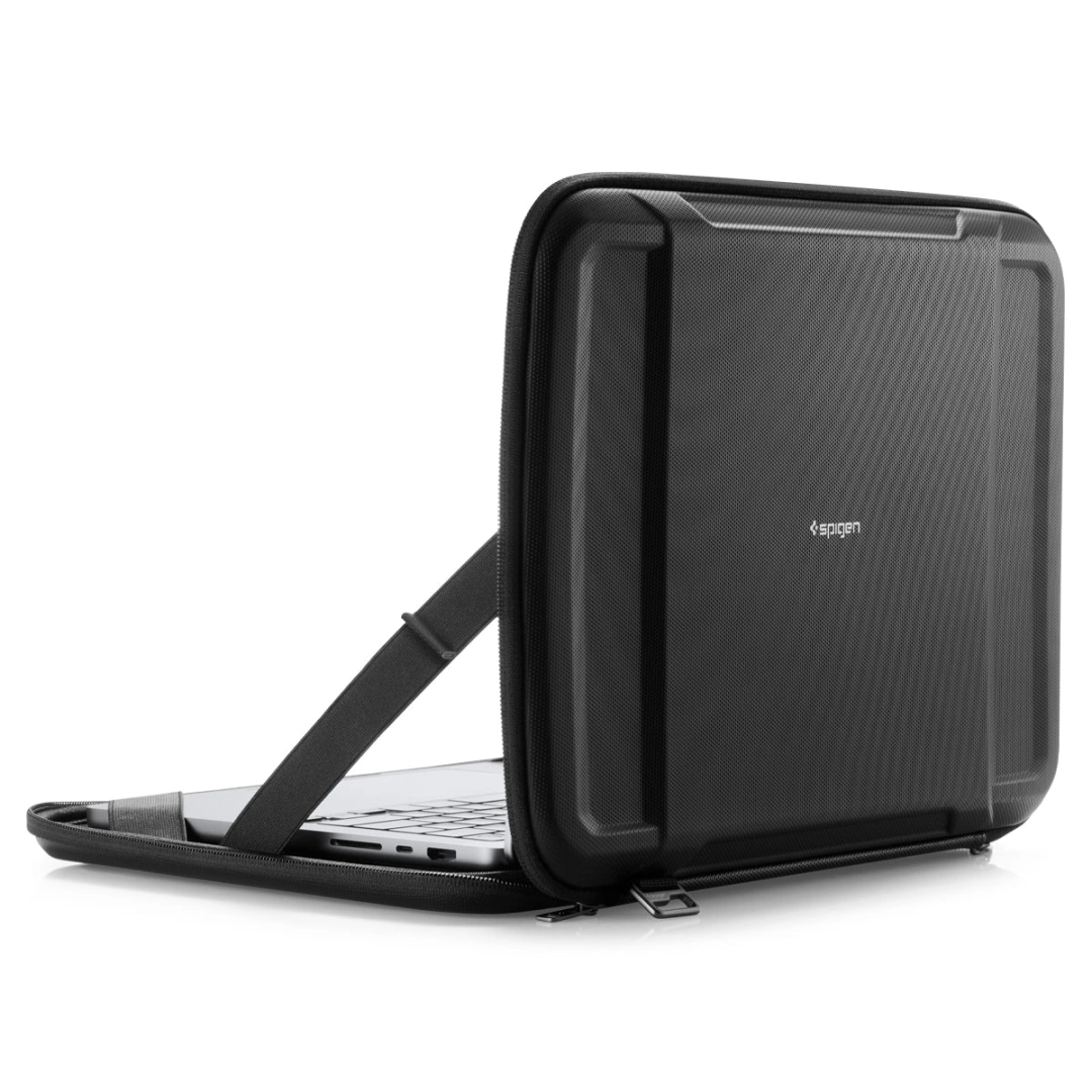 Spigen Rugged Armor Pro, black, MacBook Pro 16" M2 2023/M1 2021