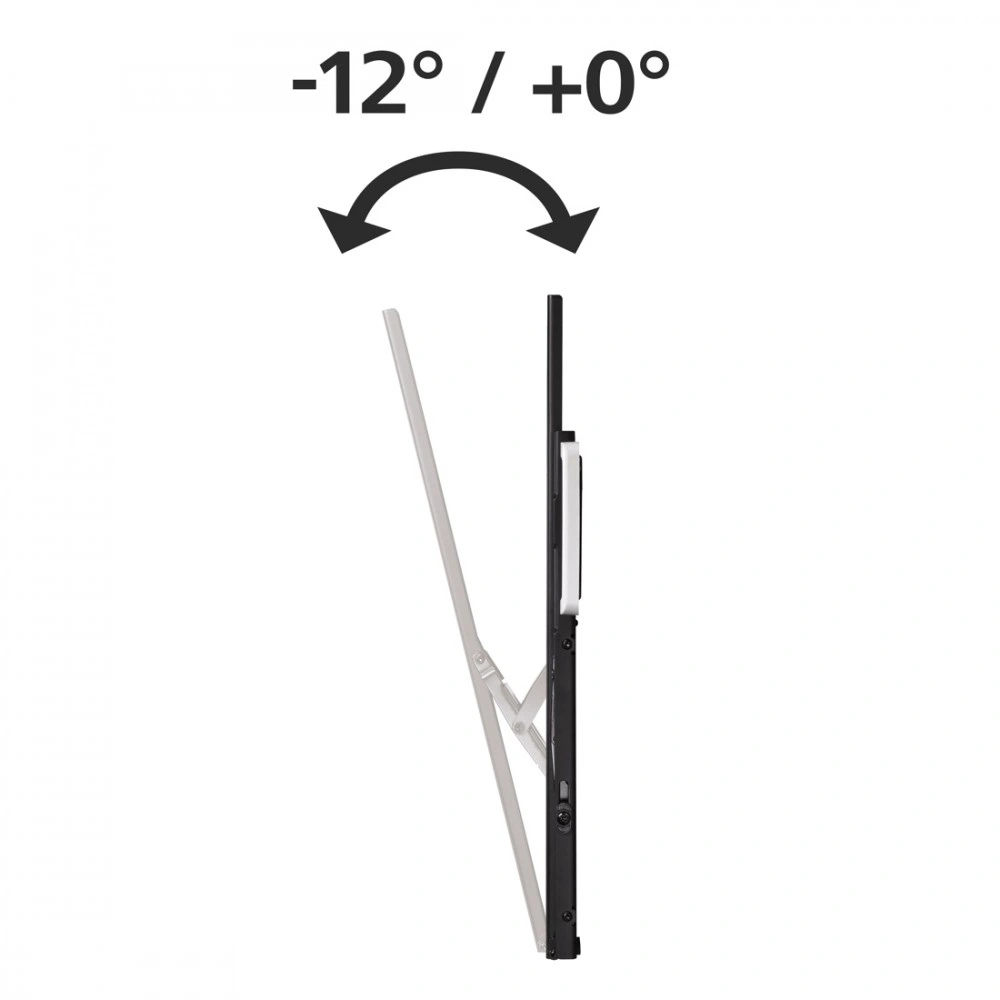 Držák TV Hama naklápěcí, pro úhlopříčky 46 až 100", nosnost 75 kg, černá
