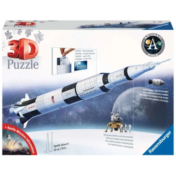 Ravensburger 3D puzzle Vesmírná raketa Saturn V 504 dílků