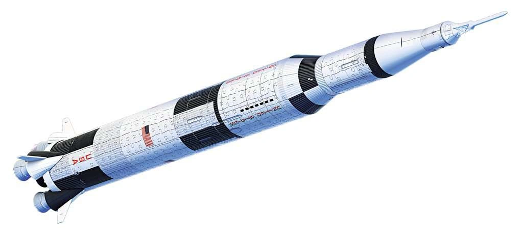 Ravensburger 3D puzzle Vesmírná raketa Saturn V 504 dílků