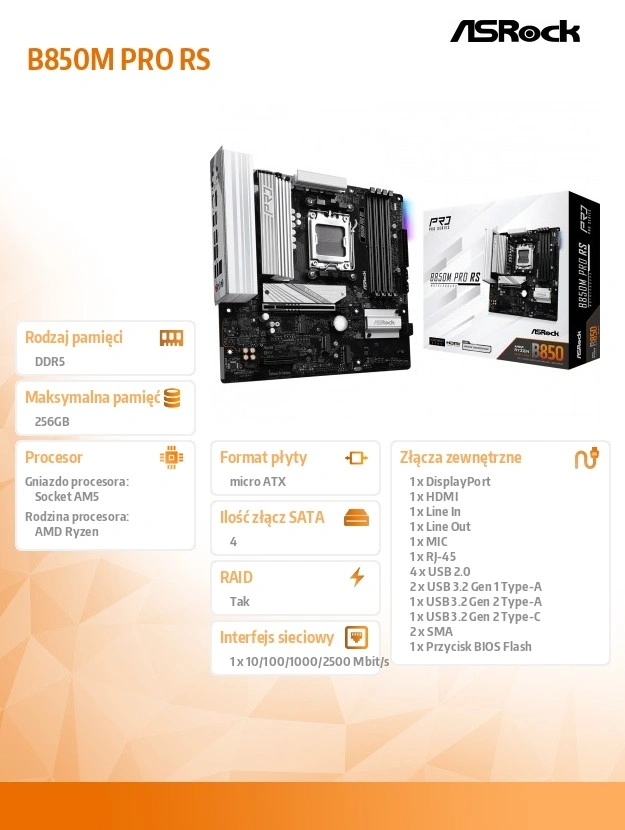 Asrock B850M Pro RS