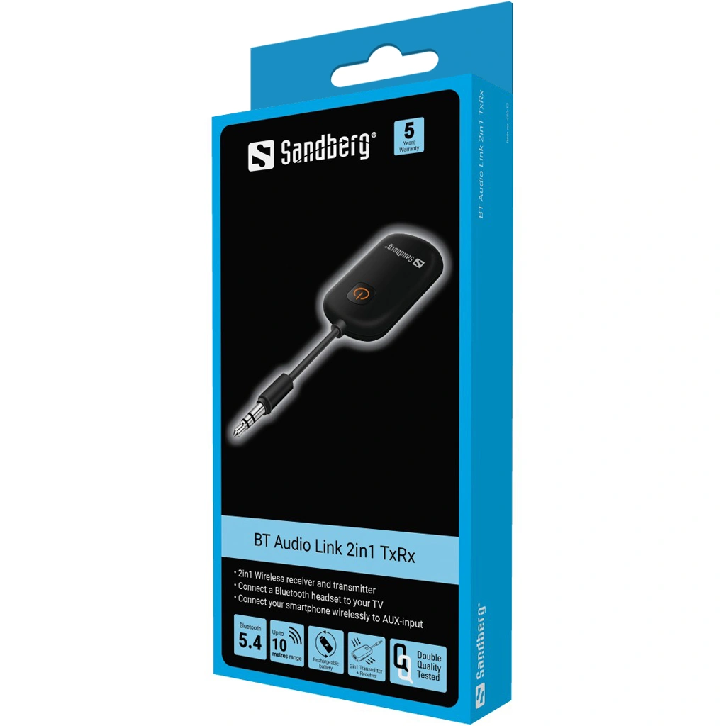 Sandberg adaptér Bluetooth Audio Link 2in1 TxRx