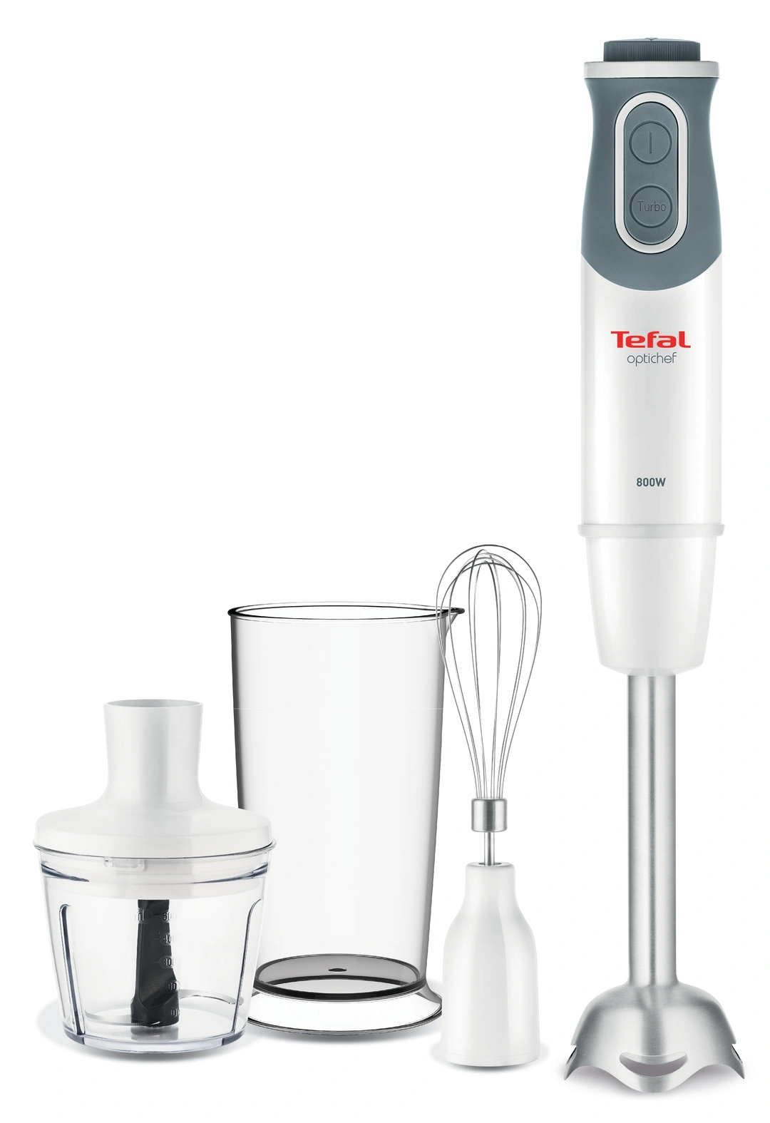 Tefal Optichef HB643138 mixér 0,8 l Ponorný mixér Metalická, Bílá 800 W