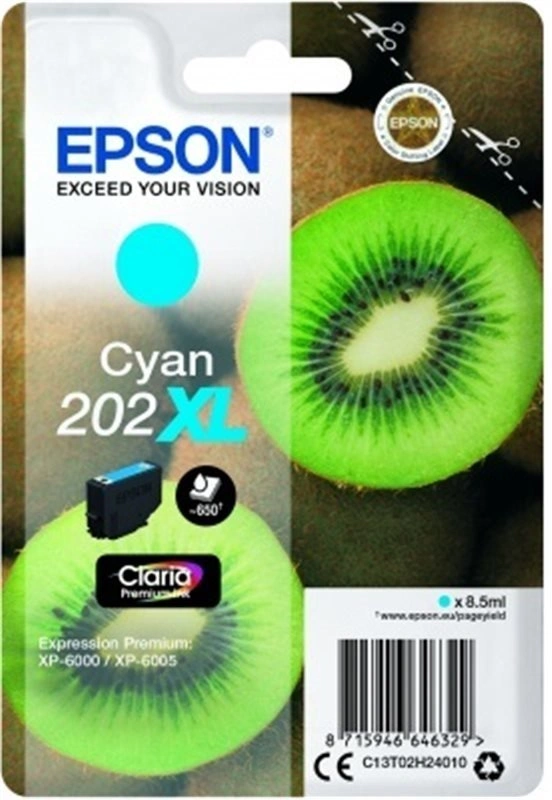 Epson C13T02H24010, 202XL claria cyan