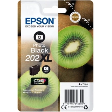 Epson Kiwi Singlepack Photo Black 202XL Claria Premium Ink