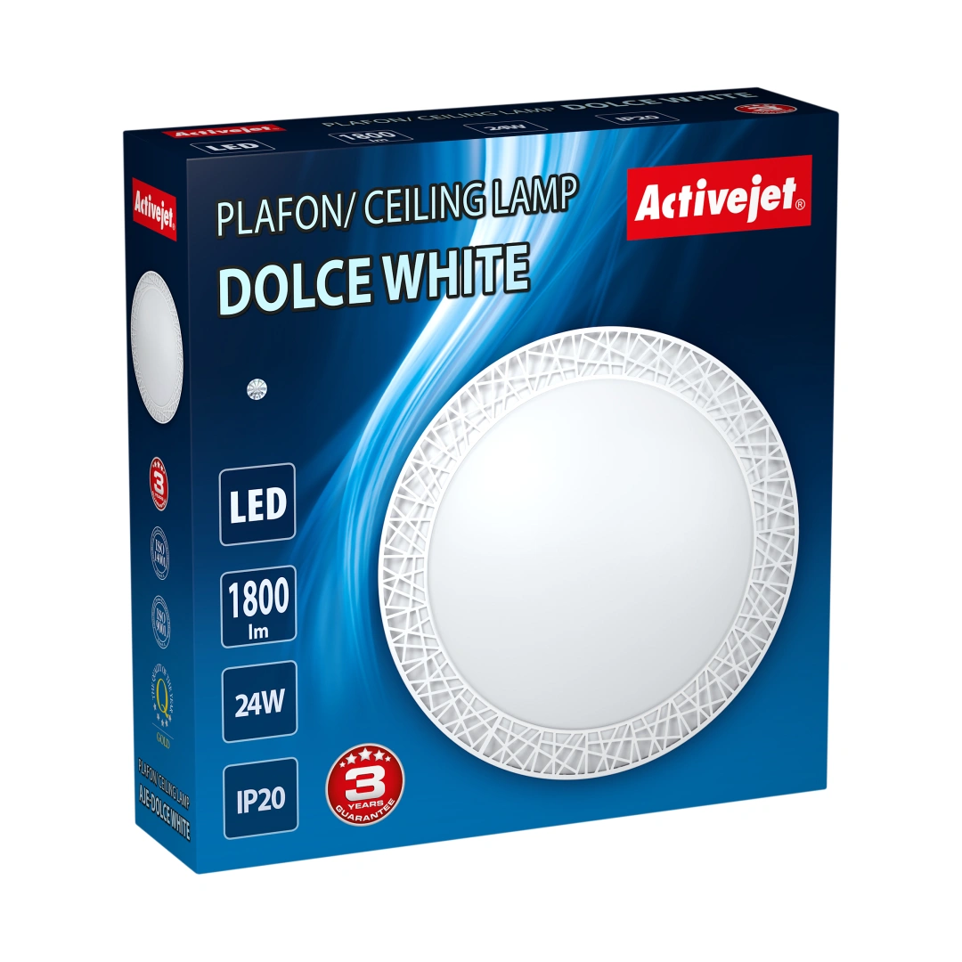 Activejet Plafon LED  AJE-DOLCE bílá