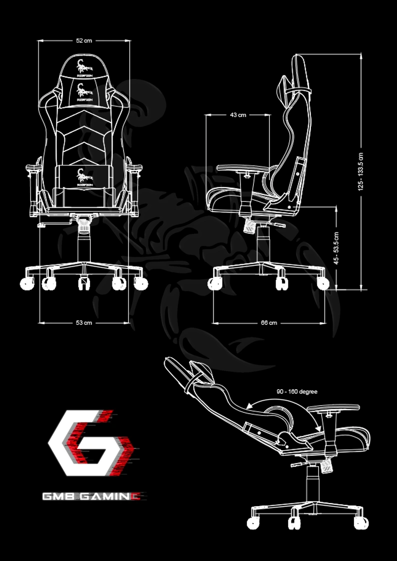 Gembird GC-SCORPION-02X "SCORPION", black and red