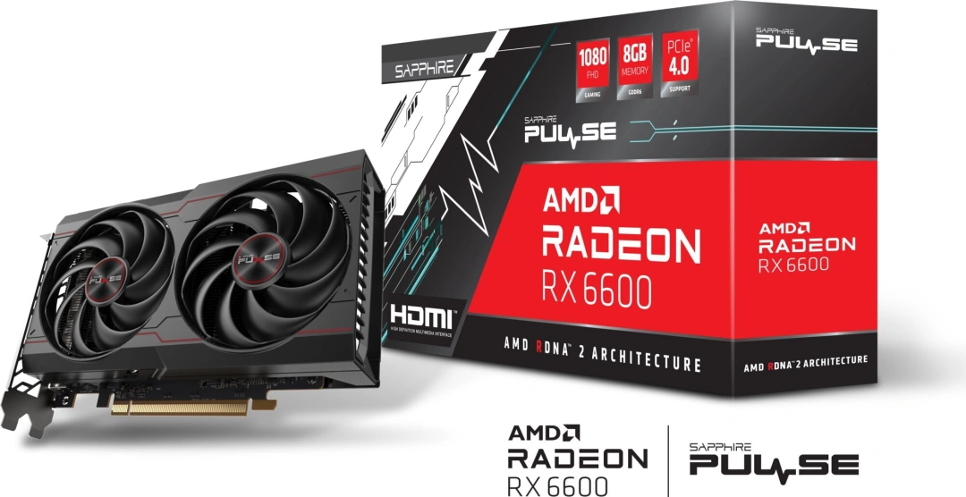 SAPPHIRE PULSE Radeon RX 6600 GAMING 8GB