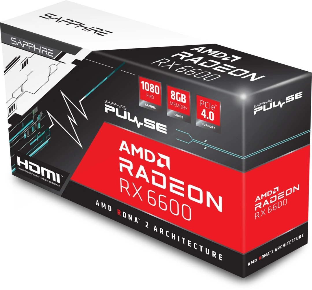 SAPPHIRE PULSE Radeon RX 6600 GAMING 8GB