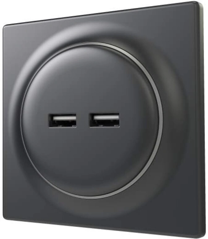 Fibaro Walli USB, antracit