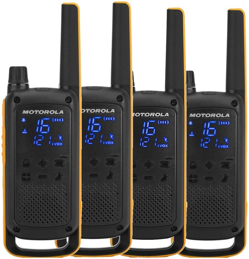 Motorola TLKR T82 Extreme Quad Pack (B8P00810YDEMAQ) černý/žlutý