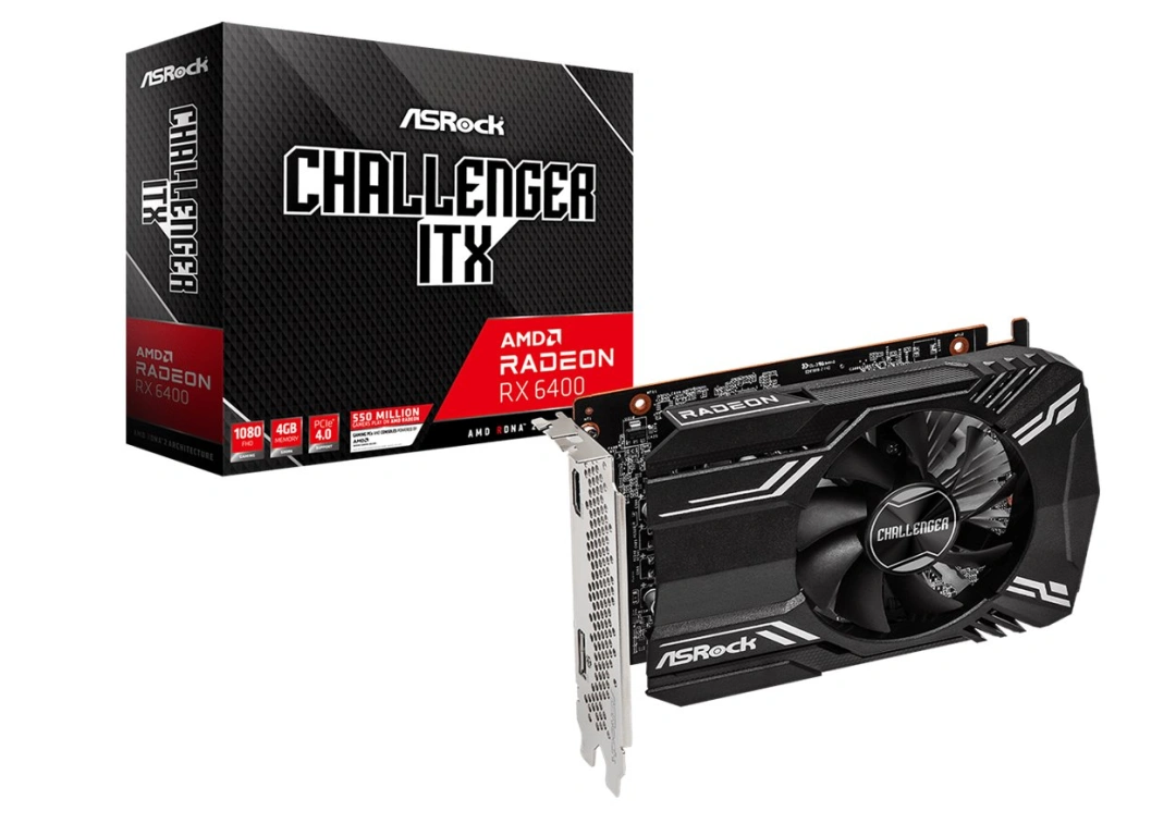 Asrock Challenger ITX RX 6400 4GB AMD Radeon RX 6400 GDDR6
