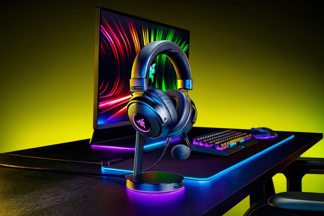 Razer Kraken V3 Hypersense, černá