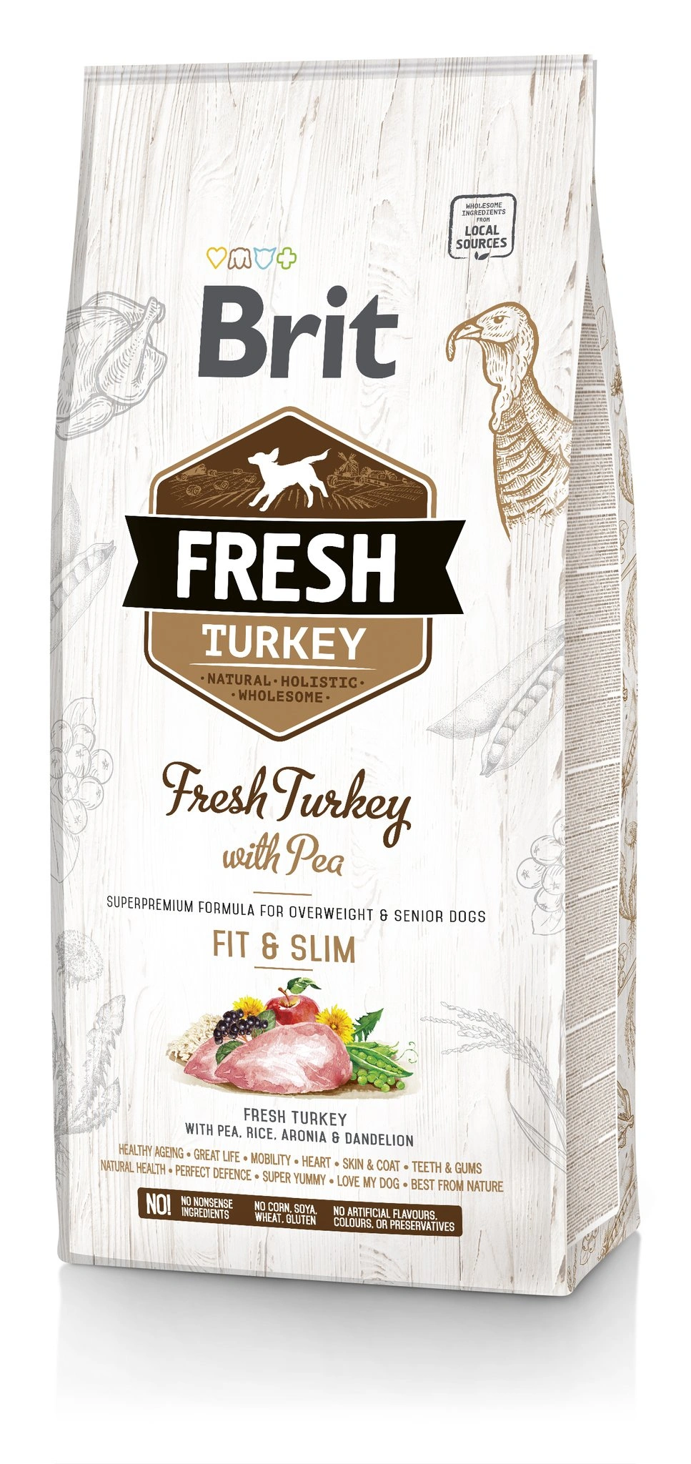 Brit Fresh Turkey & Pea Fit & Slim - 12kg