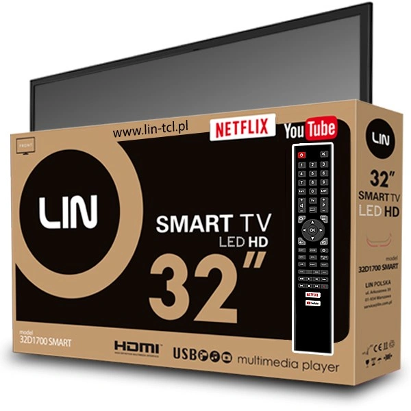 LIN 32" 32D1700 HD SmartTV