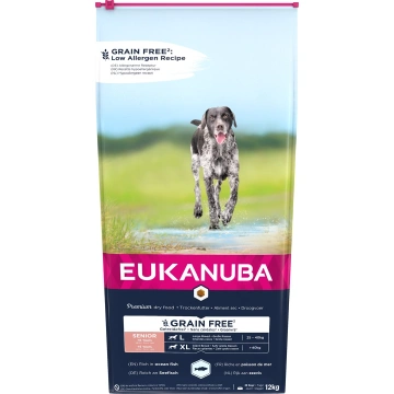 Eukanuba Grain Free Senior large/giant breed, Ocean fish  12 kg