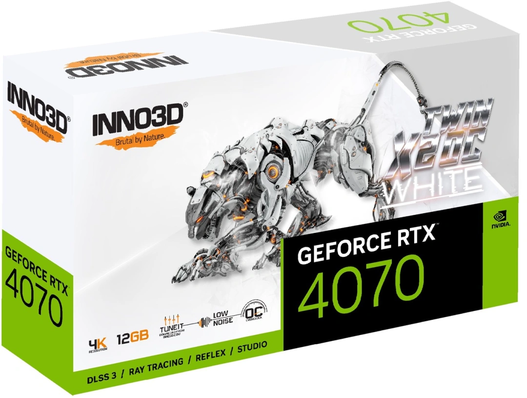 Inno3D GeForce RTX 4070 TWIN X2 OC WHITE DLSS 3